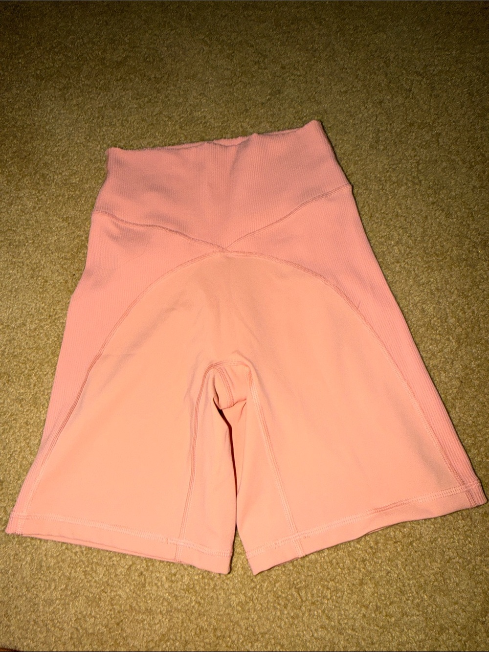 High-Waist Coral Women’s Bike Shorts